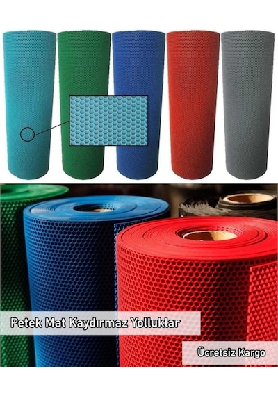 Petek Z-Mat Pvc Kaydırmaz Paspas Yolluk Islak Zemin Kaymaz