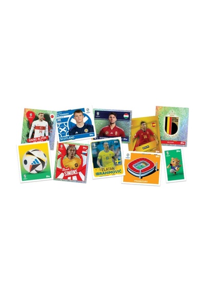 Almanya Euro 2024 Avrupa Şampiyonası Match Attax - Resmi Futbolcu Mini Tin Stickers Metal Kutu