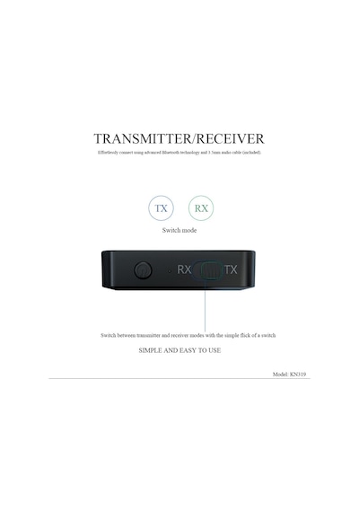 Tm-Bt48 Şarjlı Bluetooth 5.0 Ses Müzik Alıcı Verici Adaptör