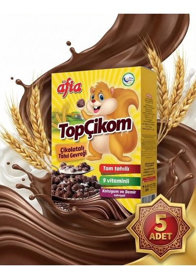 Afia Topçikom Çiko Tahıl Gevreği 5x250 Gr
