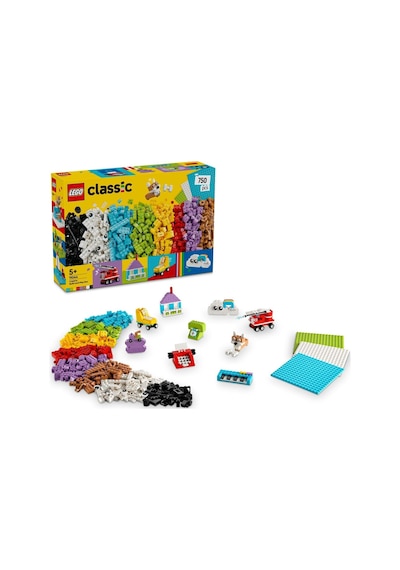 Classic Yaratıcı Yapım Ve Oyun Kutusu 11044-5 Yaş Ve Üzeri Kız Ve Erkek Çocukları İçin Yapılabilir Ev, Köpek,