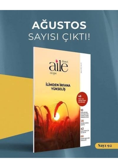 Diyanet Aile Dergi 92.sayı Ağustos 2026
