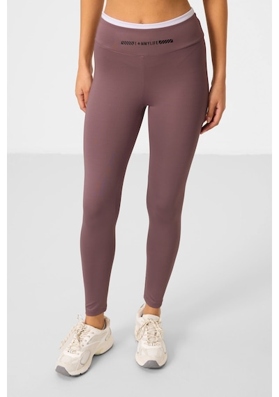 Tommylife Gül Kurusu Esnek Standart Fit Performans Kadın Tayt Takım - 95333 Gülkurusu