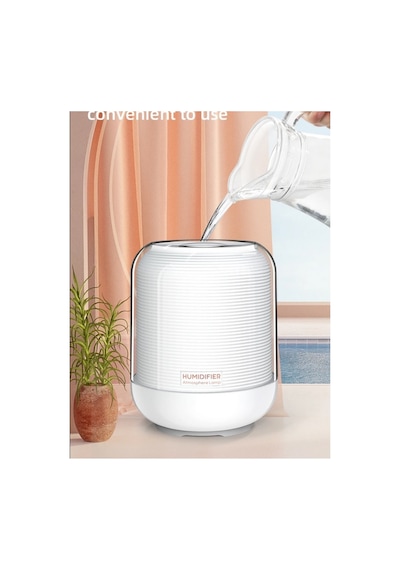 3 Litre Oda Hava Nemlendirici Led Işıklı Buhar Makinesi Çift Nozul Humidifier