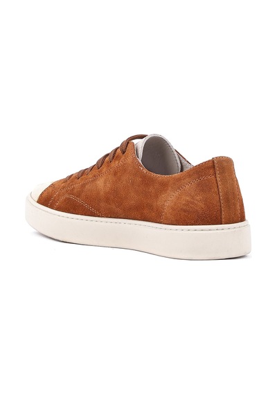 Shoetyle - Hakiki Süet Deri Taba Rengi Erkek Sneaker - 666-01-03 -1550