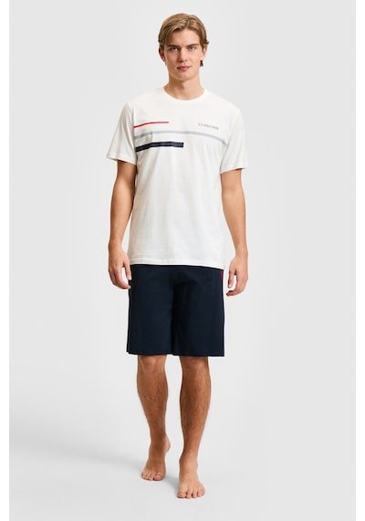 U.S. Polo Assn. U.s. Polo Assn. Erkek Beyaz Pijama Takım 50326143-vr013
