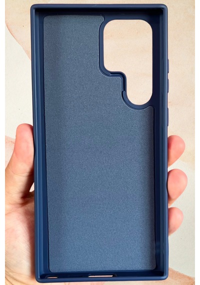 Samsung Galaxy S23 Ultra Yıldız Tozu Premium Lacivert Silikon Kılıf