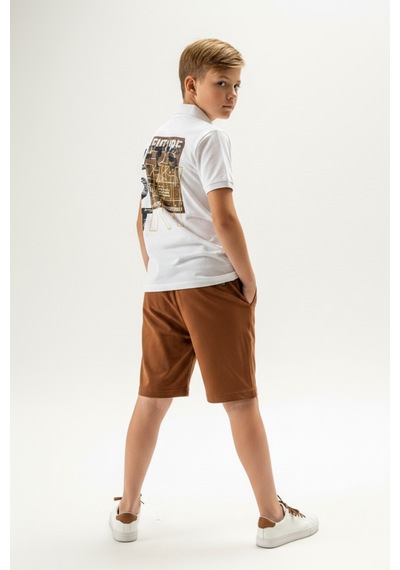 Toontoy Kids Toontoy Erkek Çocuk 2'li Şortlu Takım Polo Yaka Kısa Kollu Düğmeli T-shirt - Beli Lastikli Bağlamalı Şort 25022 Beyaz Toontoy Kids Toontoy Erkek Çocuk 2'li Şortlu Takım Polo Yaka Kısa Kollu Düğmeli T-shirt - Beli Lastikli Bağlamalı Şort 25022 Beyaz