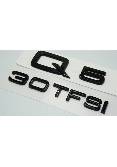 Audi Q5 30 TFSi Parlak Siyah ABS 3M 3D Bagaj Yazı Logo Ür
