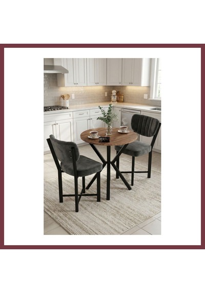 Storeşahin Elma Masa Seti Çok Renkli Gri 70 Cm Shn0720
