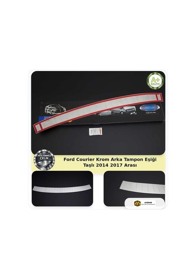 Ford Courier Krom Arka Tampon Eşiği Taşlı 2014-2017 Arası