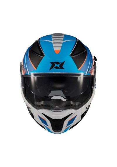 Axxis Panther Passenger A7 Full Face Güneş Vizörlü Ece 22.06R Motosiklet Kaskı Gri - Mavi