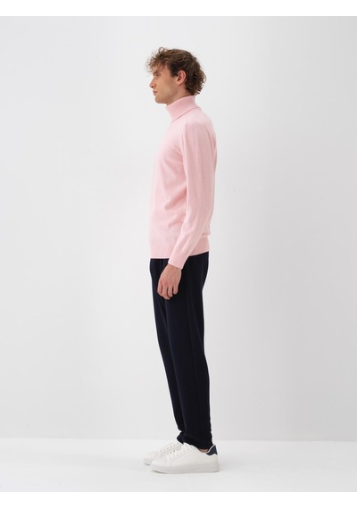 Xint Pembe Regular Fit Balıkçı Yaka Yünlü Kazak 801826