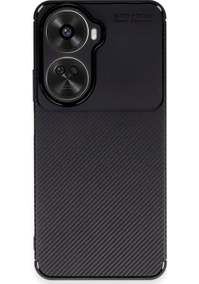 Huawei Nova 12 Se Uyumlu Kılıf Auto Focus Karbon Kapak - Siyah
