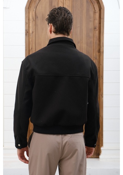 Baselco Bomber Basic Kaşe Ceket/mont Siyah