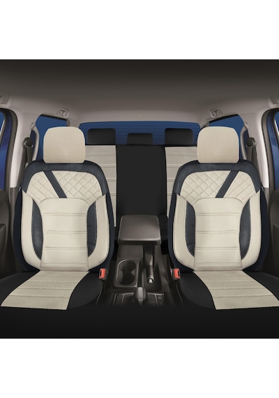 Renault Clio 4 2012 - 2019 Uyumlu Krem Tay Tüyü Koltuk Kılıfı