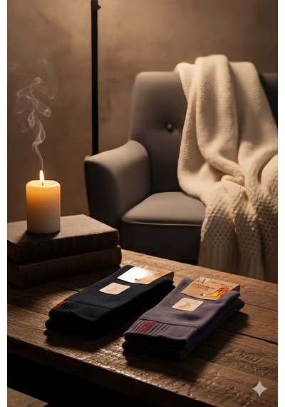 Thermal Pamuk Havlu Çorap 36-40 Numara Asorti 6'lı Paket Set 1