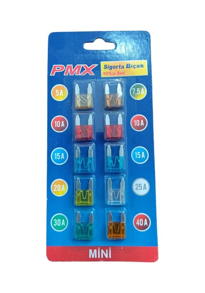 Mini Bıçak Sigorta 10'lu Set 1