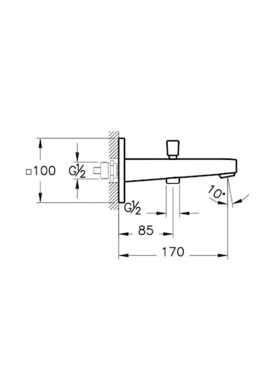 Root Square A4274023 El Duşu Çıkış Ucu, Altın Altın