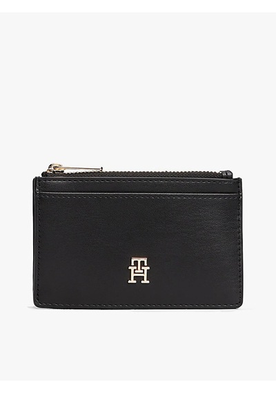 Tommy Hilfiger Th Icon Long Cc Holder Kadın Siyah Kartlık - Aw0aw17735