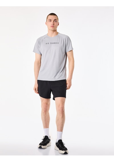 Koton Beli Lastikli Basic Taytlı Spor Şort Siyah 6sam40085nw