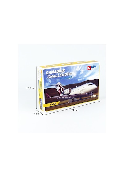 Big Planes Kits 14406 1/144 Ölçek, Canadair Challenger Cl604/605 Yolcu Uçağı, Plastik Model Kiti-55939