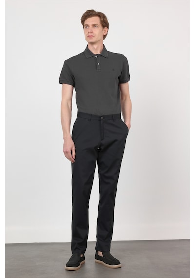 İmza Siyah Yan Cep Comfort Fit Pamuklu Chino Pantolon 1003260172