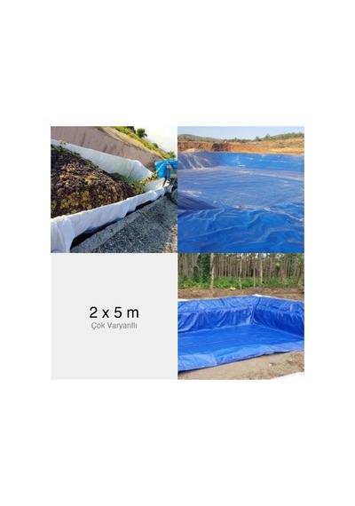2x5 Ebatlı Pvc Branda Gölgelik Su Geçirmez Çadır M² Çok Renkli