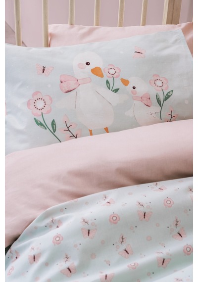 Cotton Box Bebek Nevresim Takımı Mamiduck Pembe