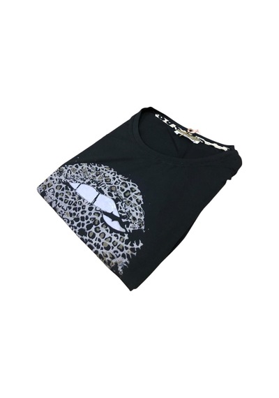 Seamlife Kadın Extra Yumuşak %100 Pamuk Milan Kısa Kollu Pijama Takımı Siyah