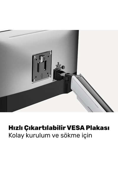 Tr Std93012lw 17-45 Profesyonel Gaming Rgb Monitör Kolu, Kavisli & Ultrawide Uyumlu, Geniş Eğim +60 , 360 Pivot Ve