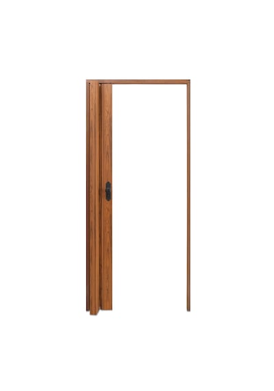 Faran Dekorasyon 72 x 230 Ceviz Renk Camsız Pvc Akordiyon Katlanır Kapı - FRNAKMODEL-110