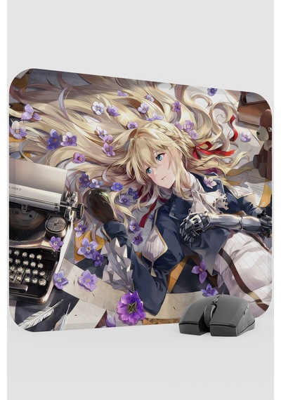 Violet Evergarden Anime V4 - 48x40 Xl Gaming Kauçuk Kaymaz Taban Mouse Pad Fare Altlığı