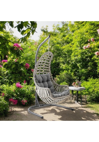 Datça Tekli Rattan Bahçe Balkon Salıncağı Cappuccino Diğer