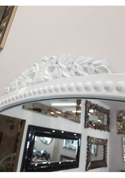 Ayna Denizi Lady White Model Beyaz Renk Dekoratif Ayna