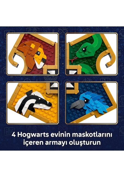 LEGO® Harry Potter™ Hogwarts™ Bina Arması 76462 - 12 Yaş ve Üzeri Çocuklar için Hayvanlar İçeren Oyuncak Yapım Seti (545 Parça)
