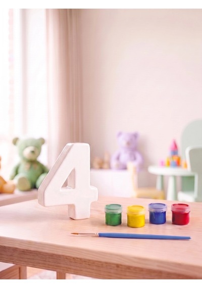 4 Rakamı Taş Boyama Hobi Seti