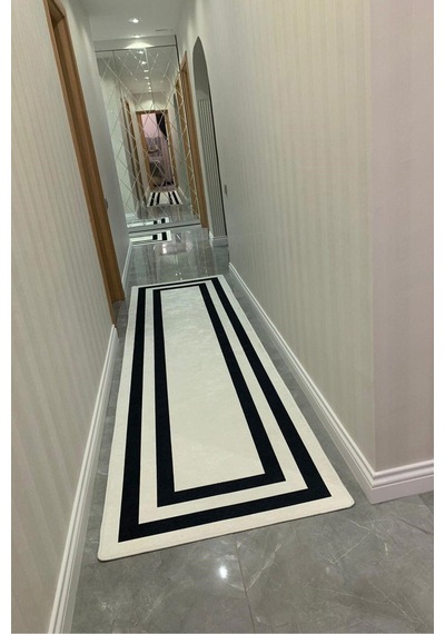 Yolluk Halı Kaymaz Tabanlı Yıkanabilir Yolluk 18 Çok Renkli