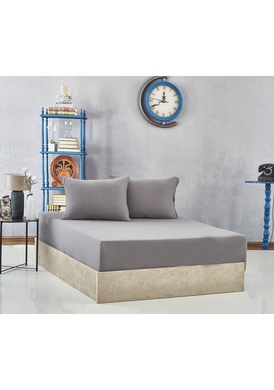 Komfort Home Battal Boy Penye Lastikli Çarşaf Seti 200x200 Cm Çok Renkli