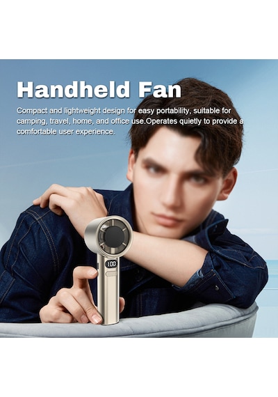Padalink M11 Taşınabilir Usb Şarjlı Mini Fan - 120 Kademeli Hız Ayarlı, Gri Renk