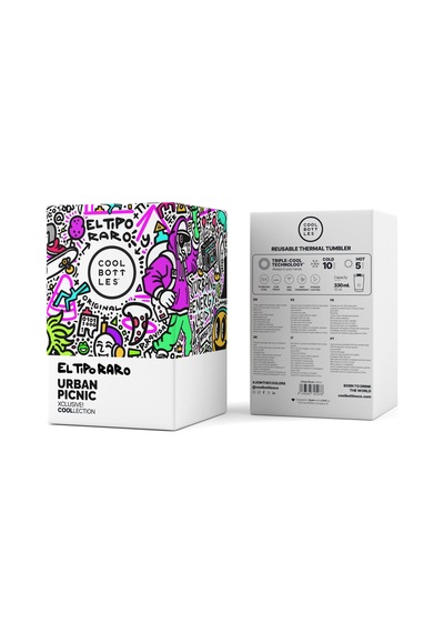 Cool Bottles The Tumbler Urban Picnic Termos Bardak 330 Ml Çok Renkli