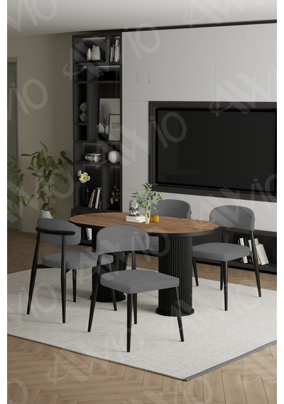 Avvio Sophia Bohem Ayak Siyah Polo Sandalye 80x140 Mutfak Masa Sandalye Takımı Akçaağaç Avvio Sophia Bohem Ayak Siyah Polo Sandalye 80x140 Mutfak Masa Sandalye Takımı Akçaağaç