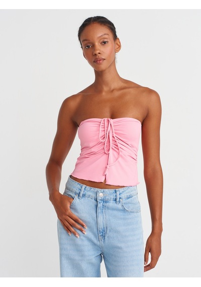 Dilvin 31984 Büzgülü Top-pembe Pembe