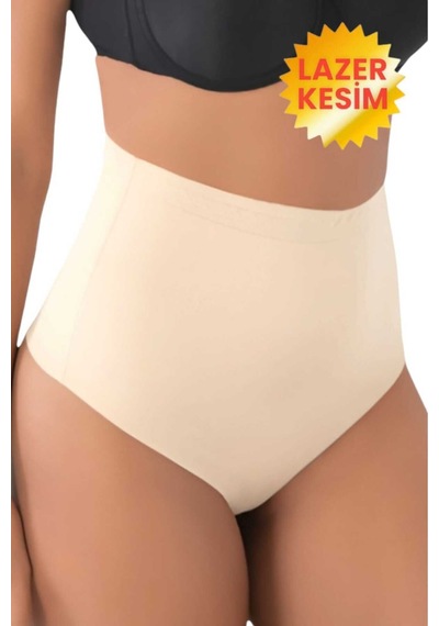 Uniquetrenders Kadın Lazer Kesim Ve Toparlayıcı String Korse Ten Rengi