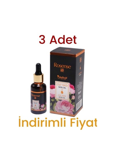 Rosense Gül Cilt Yağı 3 x 30 ML