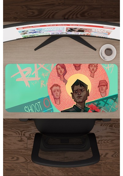 Detroit Become Human Dikişli Kauçuk Oyuncu Mousepad V5 - 70x30 Xl Gaming Mouse Pad