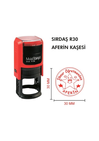 Kaşeciniz Sırdaş R30 Öğretmen - Aferin Kaşesi - Model 1 Diğer