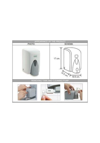 Vialli Sıvı Sabun Aparatı. 500Ml. Hazneli . Vialli