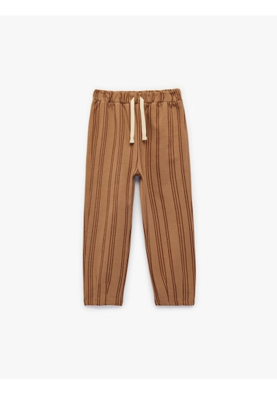 Koton Pamuklu Şardonlu Oversize Çizgili Jogger Eşofman Altı Kahverengi Çizgili 6smb40067tk Kahve Çizgili Koton Pamuklu Şardonlu Oversize Çizgili Jogger Eşofman Altı Kahverengi Çizgili 6smb40067tk Kahve Çizgili