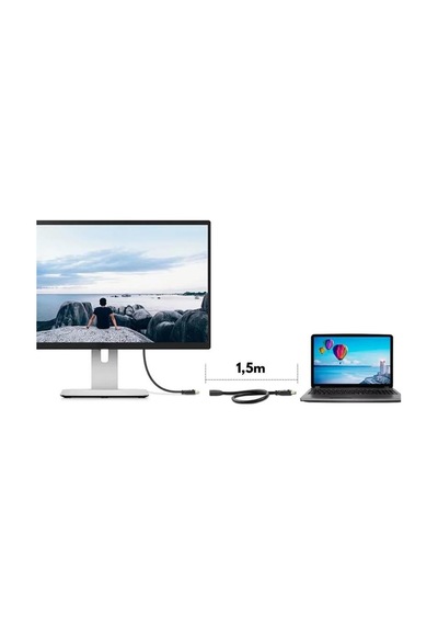 4855 Displayport Extension 1,5m Erkek - Dişi Uzatma Kablosu